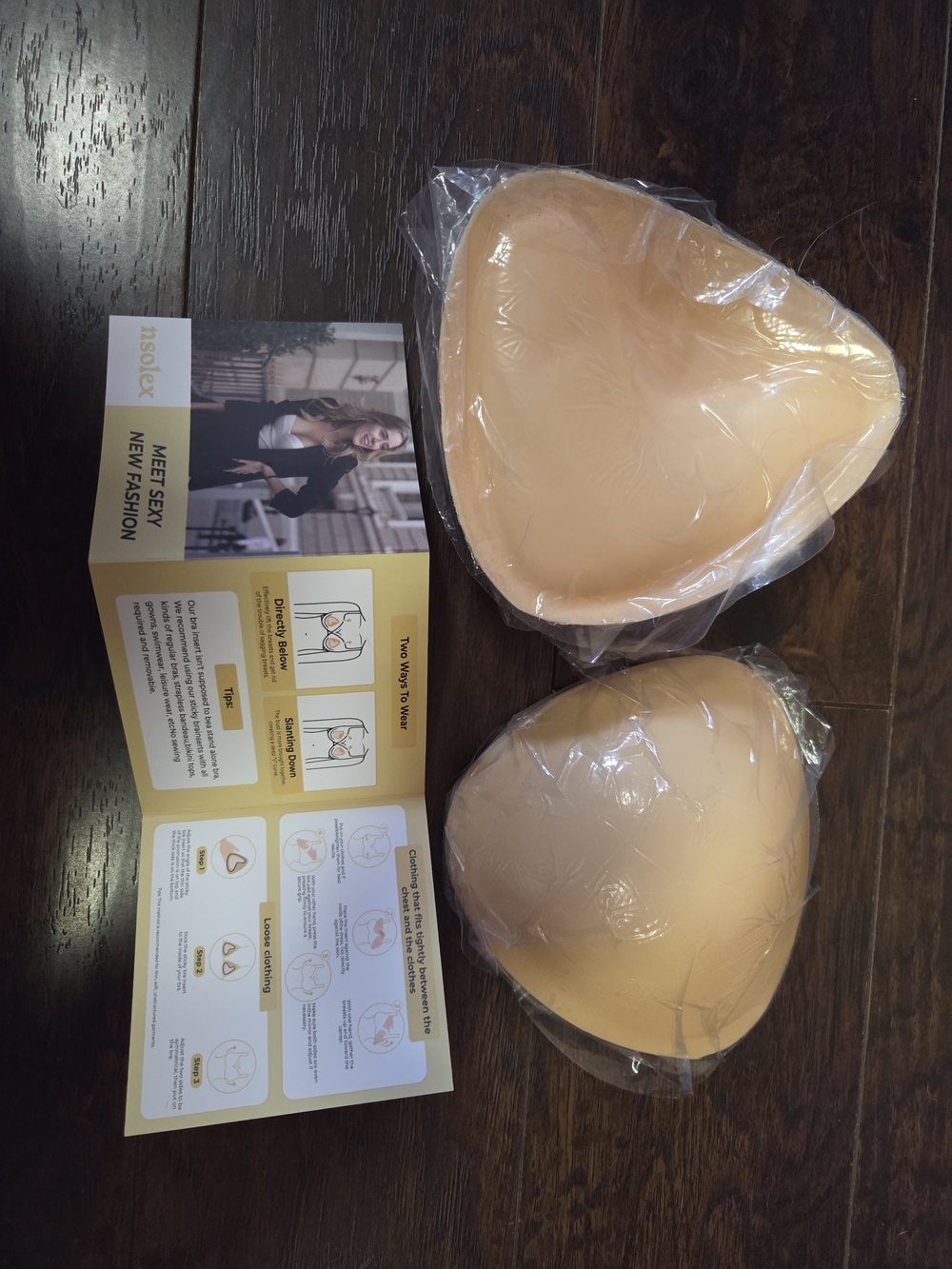 Reusable Silicone Nude Adhesive Bra Inserts - Nude